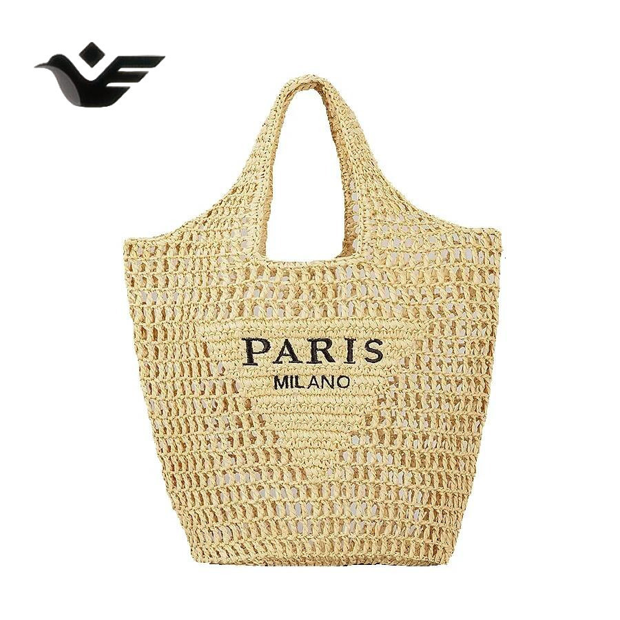 Feiyan Free Shipping New Designer Bag Luxury Shopping Bag Pure Handmade Woven Bag Vintage Trendy Large Capacity Hollow Handbag Versatile Mesh Bag For 