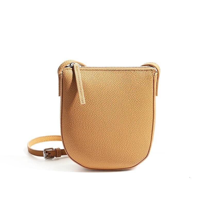 New leather large capacity mobile phone bag, high-end and fashionable versatile cowhide single shoulder crossbody small bag