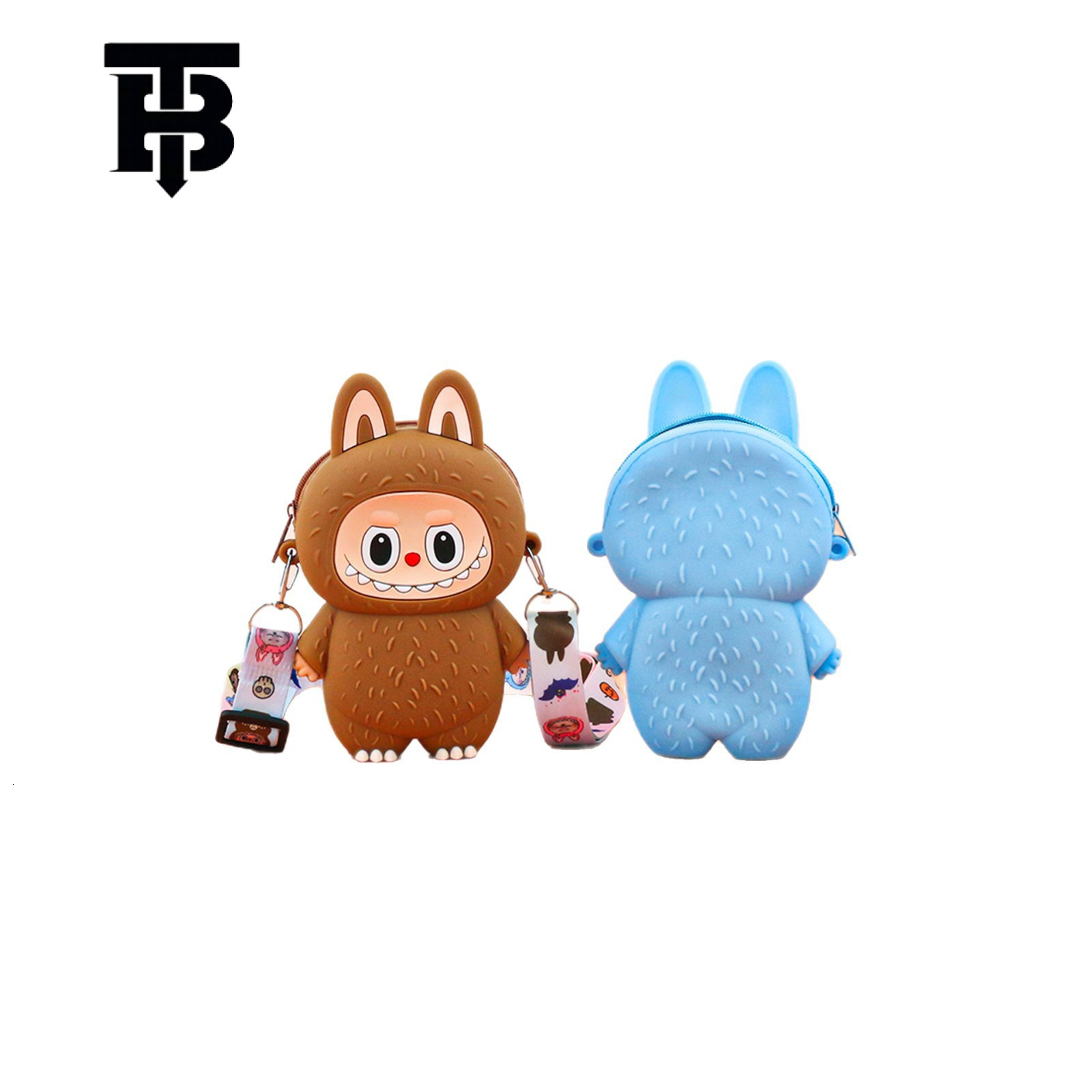 TB BHULAMTE In Stock New City Silicone Labubu Plush Crossbody Bag Cute Labubu Designer S Bag Colorful Crossbody Shoulder Bag