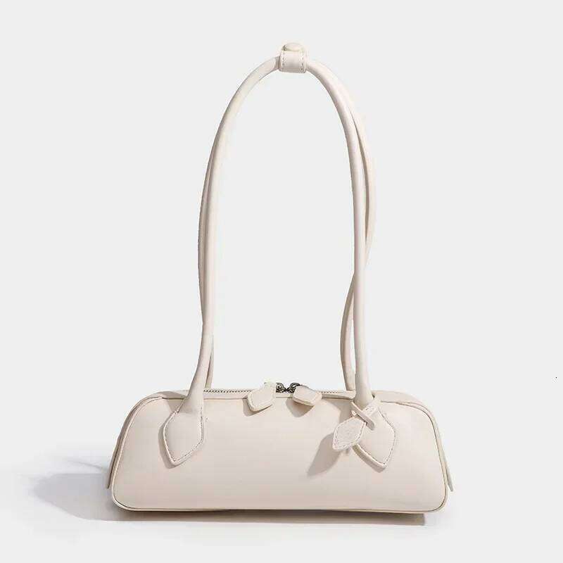 French Designer Sausage Vintage Underarm Bag Genuine Leather Women's Handbag Casual Commuting Versatile Single Shoulder Bags