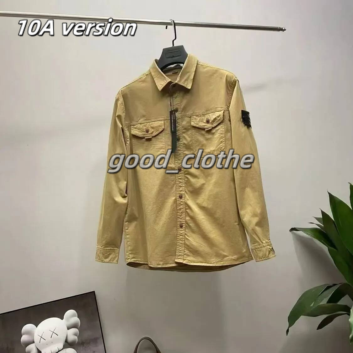 Men's stone Jackets Designer Pocket Stoney Jacket Long Sleeve Zipper Badges Men Casual Coat Windbreaker Embrodiery Mens Shirts Cpfm Jackets 143