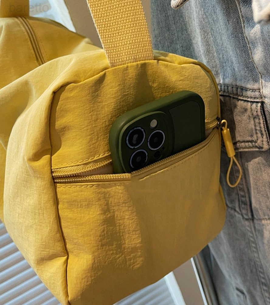 Nylon Hobo Bag Women Commute MultiPocket Crossbody Shoulder Purse Casual Boston Bag College Travel Tote Handbag M250904