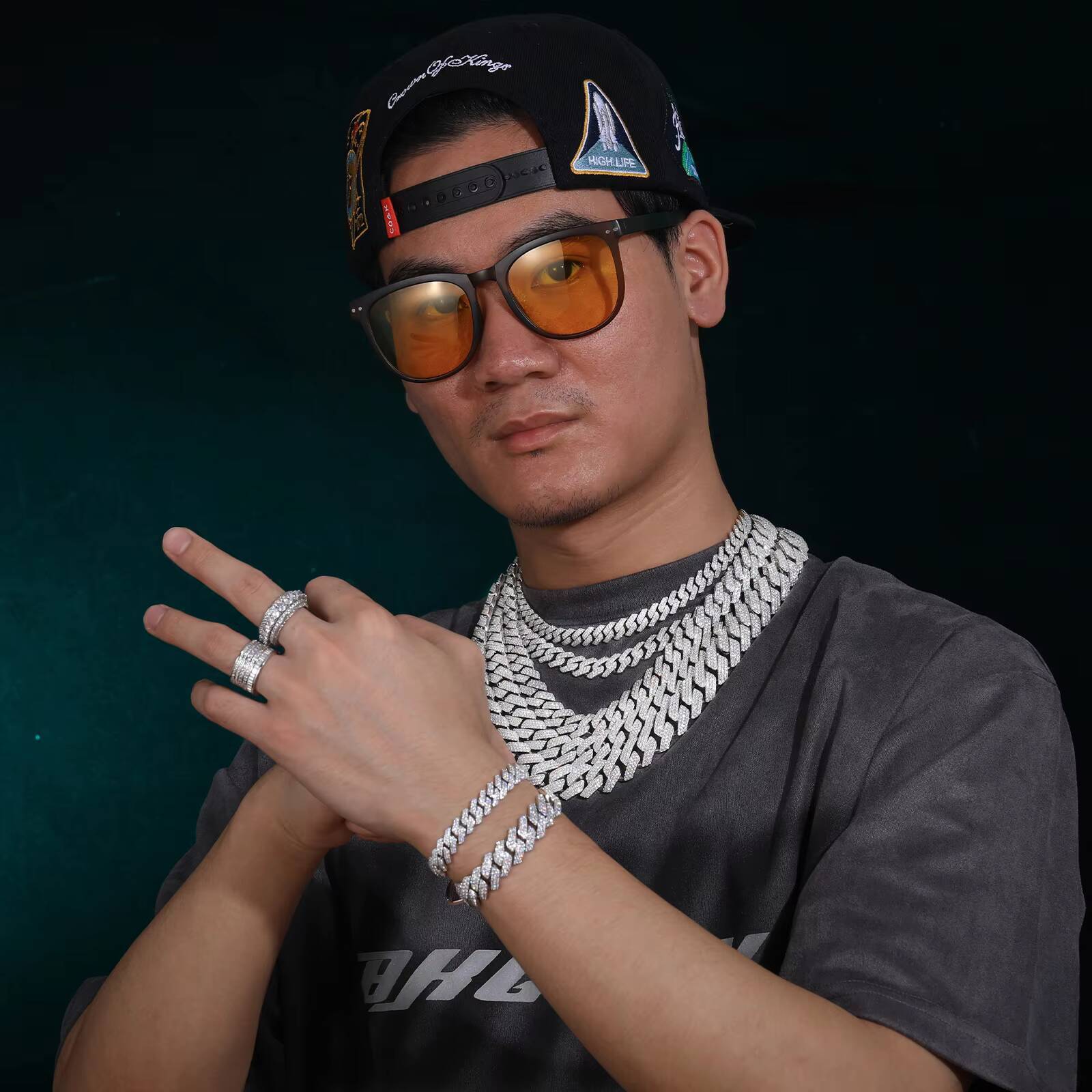 Bling Moissanite Cuban Link Chain High Quality 925 Sterling Silver Diamond Man Jewelry Iced Out Hip Hop Necklace for Men