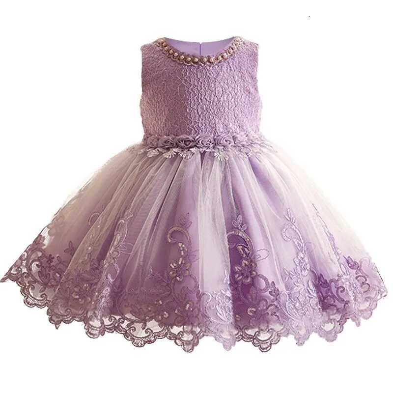 clearance childrens purple dress childrens beaded princess wedding dress fluffy skirt summer girl vest mesh skirt ages Z250904
