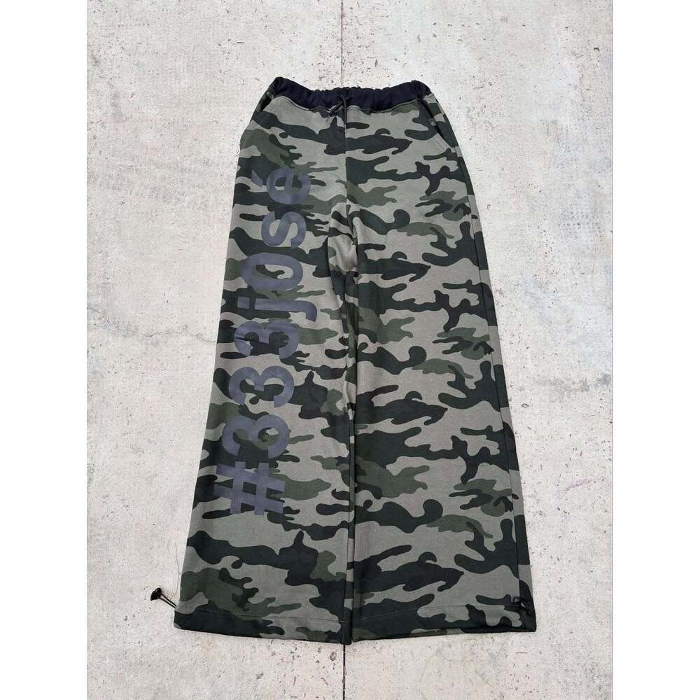 Winter Y2K Camouflage Fur Collar Hoodie Letter Print Fashion Street Style Warm Unisex Set