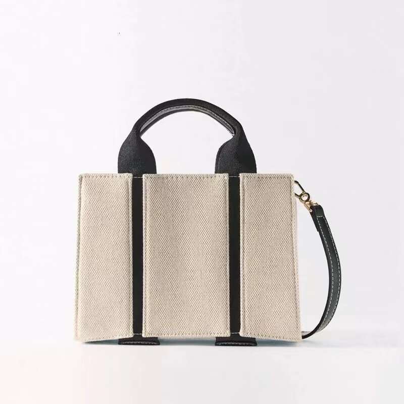 DHEssentials 2025 Women's Mini Canvas Bag Beige Small Square Crossbody Handbag Urban Minimalist Daily Tote