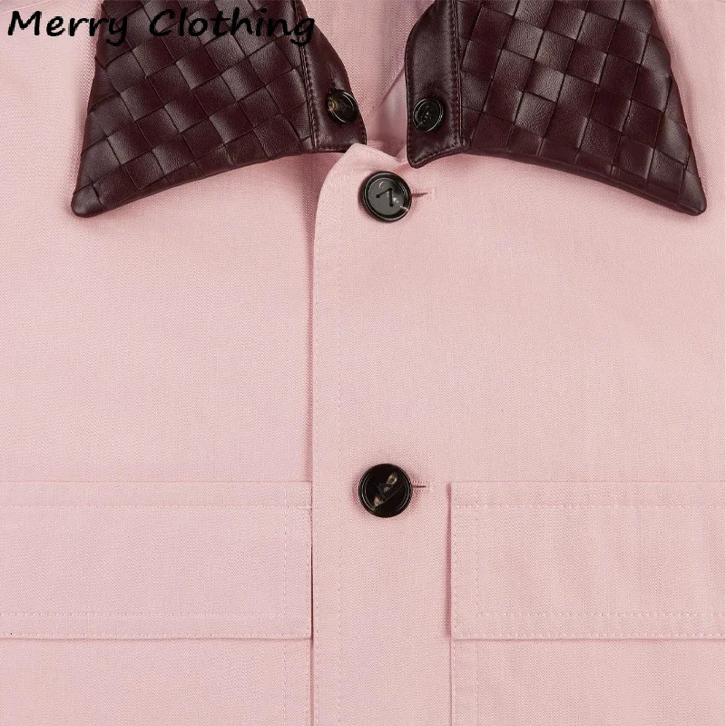 Elegant Pink 2 Pieces Coat Sets Women Detachable Collar Jacket Asymmetrical Skirt Suit Pink Suit Office Lady Twopiece Set 250904