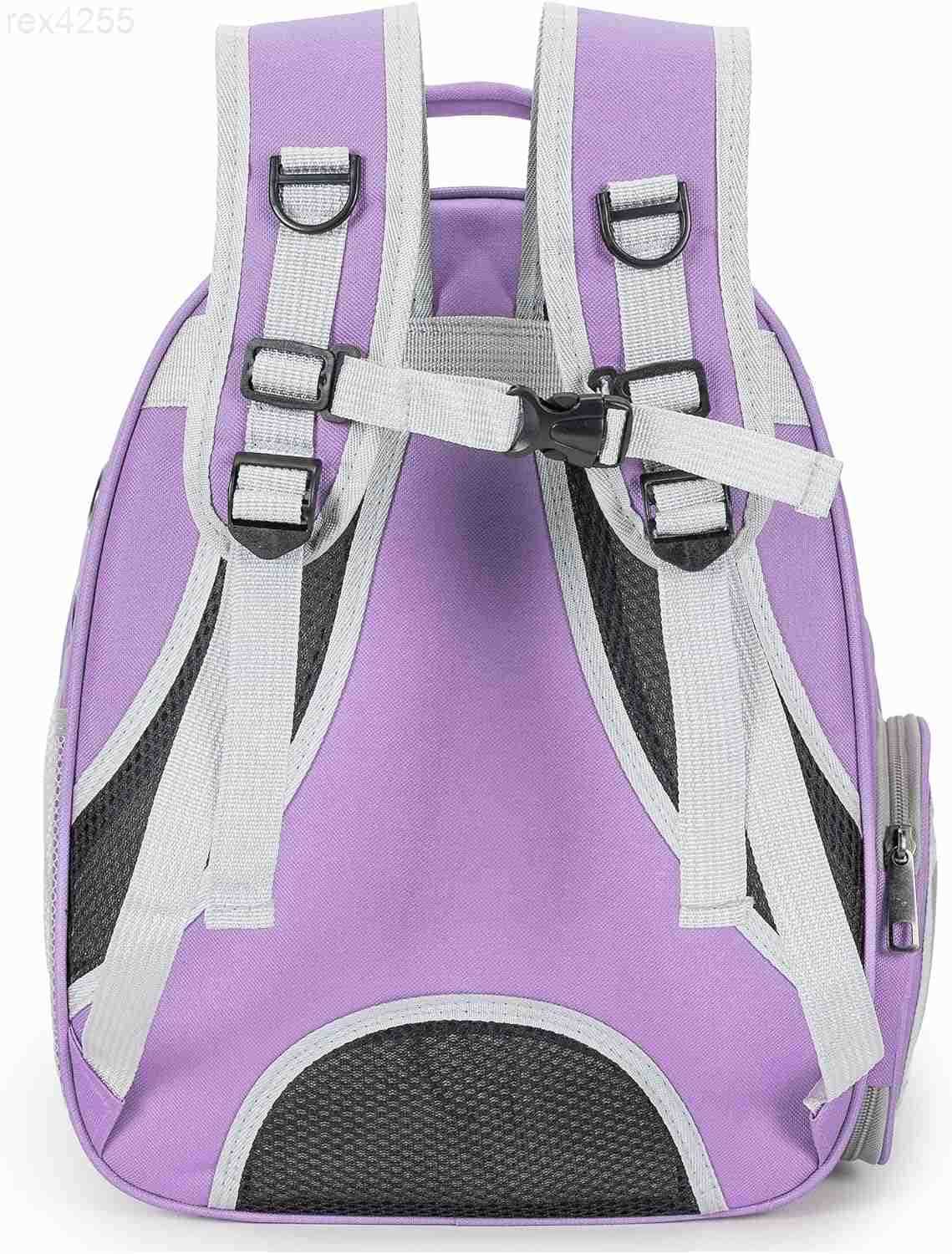 Cat Bubble Backpack Carrier for Small Medium Dogs Cats Carrying Bag Airline Approved Pet Travel Carrying Bag Dog Hiking Walking Outdoor Backpack Purpl