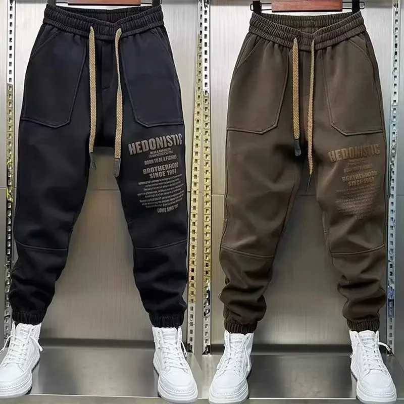 Autumn Mens Trend Joggers High Street Sports Trousers 9Minute Sweatpants Fashionable Mens Clothing 2024 Streetwear MenXJ250904