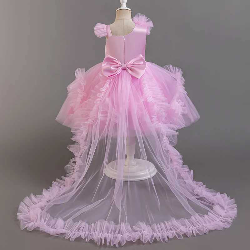 Baby Girls Party Dresses Sleeveless Eleagnt Solid Wedding Evening Ball Gown Holiday Costume Tulle Dress For Little Girl Z250904