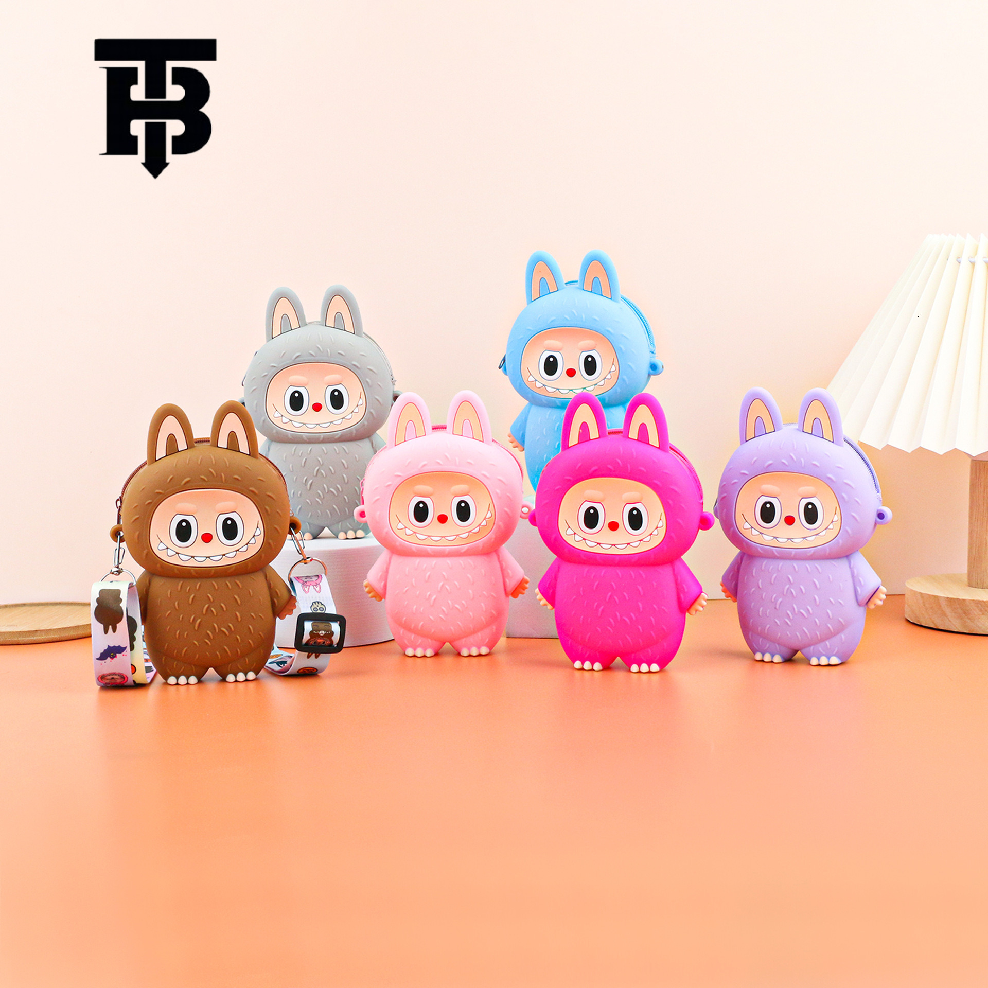 TB BHULAMTE In Stock New City Silicone Labubu Plush Crossbody Bag Cute Labubu Designer S Bag Colorful Crossbody Shoulder Bag
