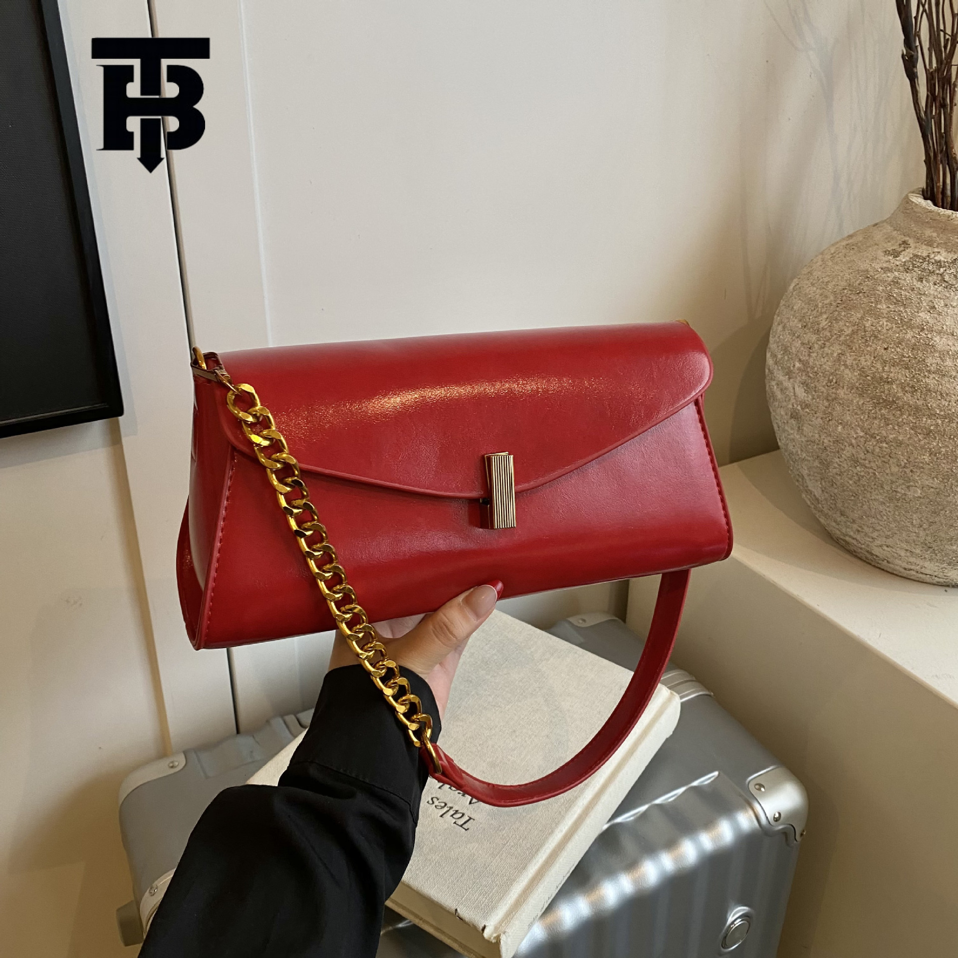 TB BHULAMTE Cross-Border Designer s bag 2025 Autumn New High-End Niche Genuine Leather Bag for Women Trendy Fashion Versatile Shoulder Crossbody Bag U