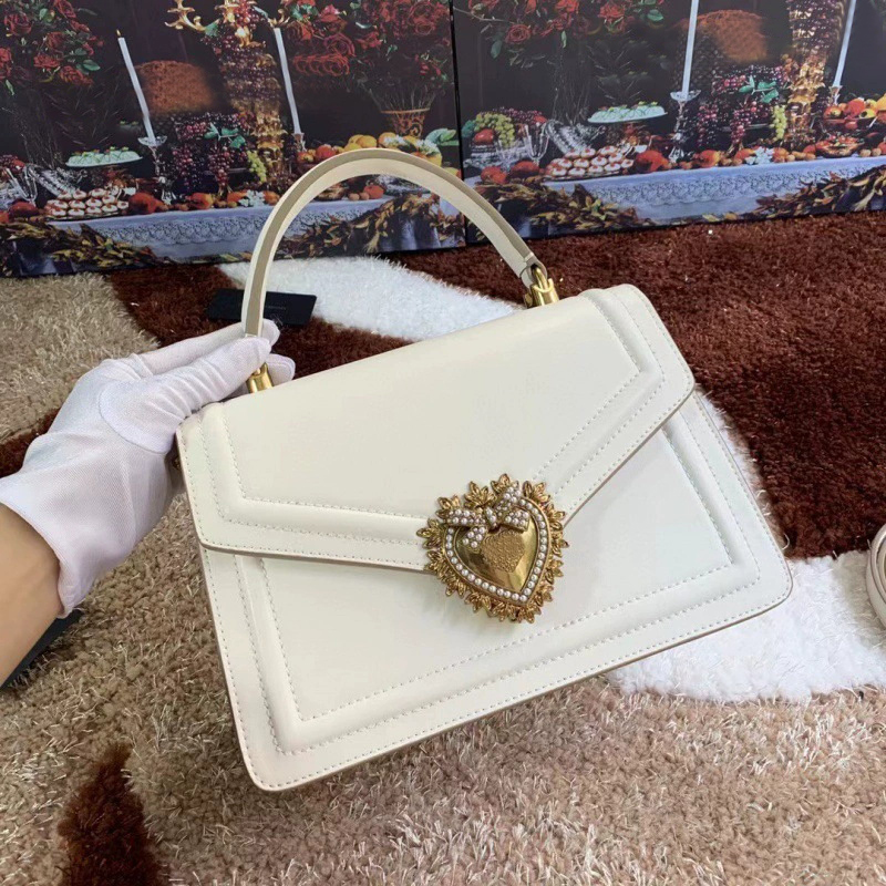 Evening Bags High quality bags women top handle handbags designer flap genuine leather retro letter heart commuting bag solid color