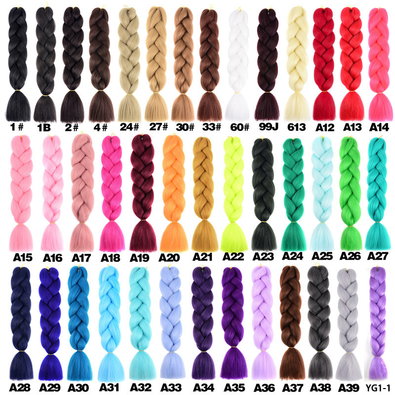 KPOP Rumi 24 Inch Braiding Hair Braiding Hair Ombre Color 100G/Pack for Hair Extensions Accessories Jumbo Synthetic Hair Wefts Braids Women DIY Hair E