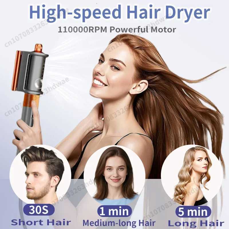 6 in 1 Hair Styler Auto Curling Dryer Wrap HotCold Air Dryer 1300W Hair Straightener Curling Barrel Brush Salon Hair Dryer GiftW250904