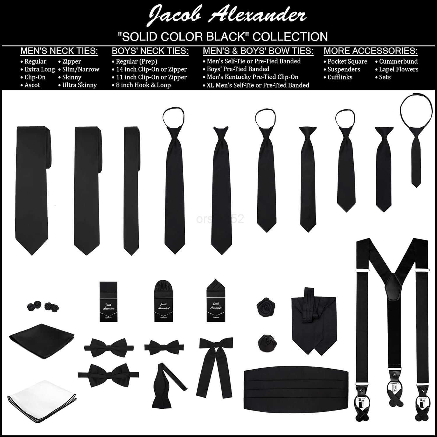 Mens Extra Long Solid Color TieW250904