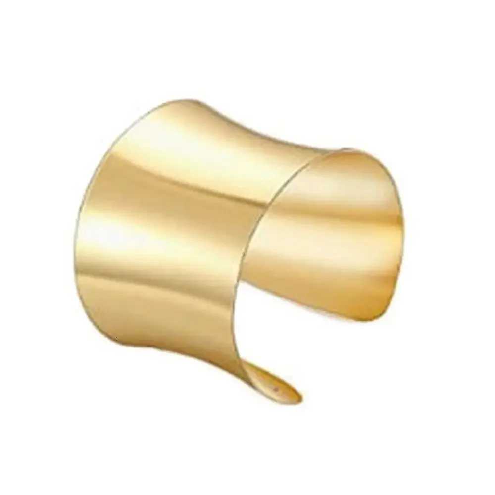 Simple Open Cuff Bangles For Women Jewelry Hollow Metal Adjustable Wide Bracelets Party Jewelry Luxury PrideXJ250904