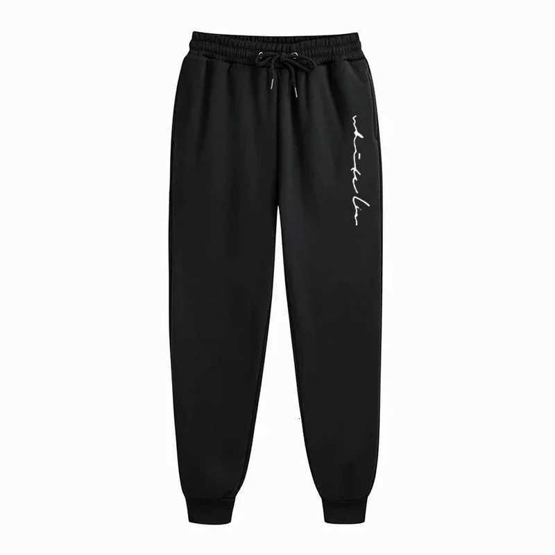 Men Loose Letter Printed Casual Long Pants Men Fashion Drawstring Outdoor Sports Fitness Jogging Sweatpants Fleece PantsXJ250904