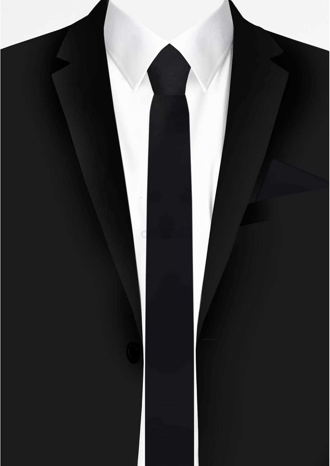 Mens Skinny Width 2 Solid Color TieW250904