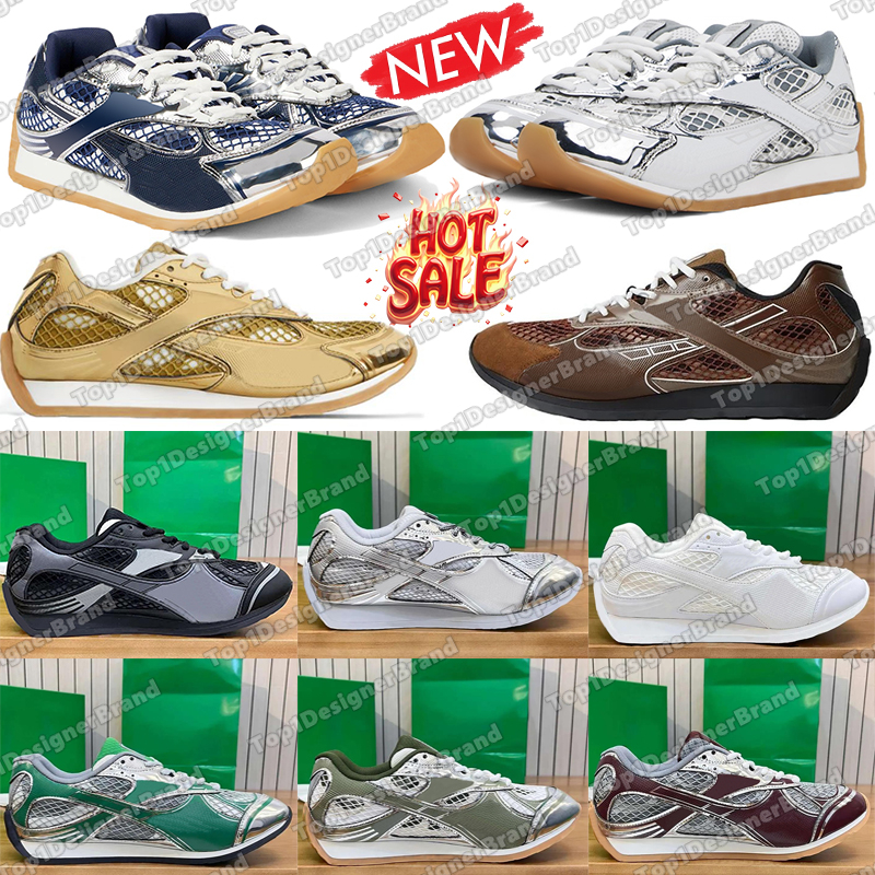 2025 Designer Sneakers Runner Casual Shoes Women Shoe Stylish Unique Fishnet Upper Men Vintage Versatile Lightweight Technical Mesh Runner Sneaker