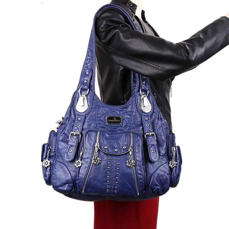 Women Handbags Vintage Bags Fashion PU Handbag Female Satchel Big Shoulder Purse Bag Bolsa Feminina