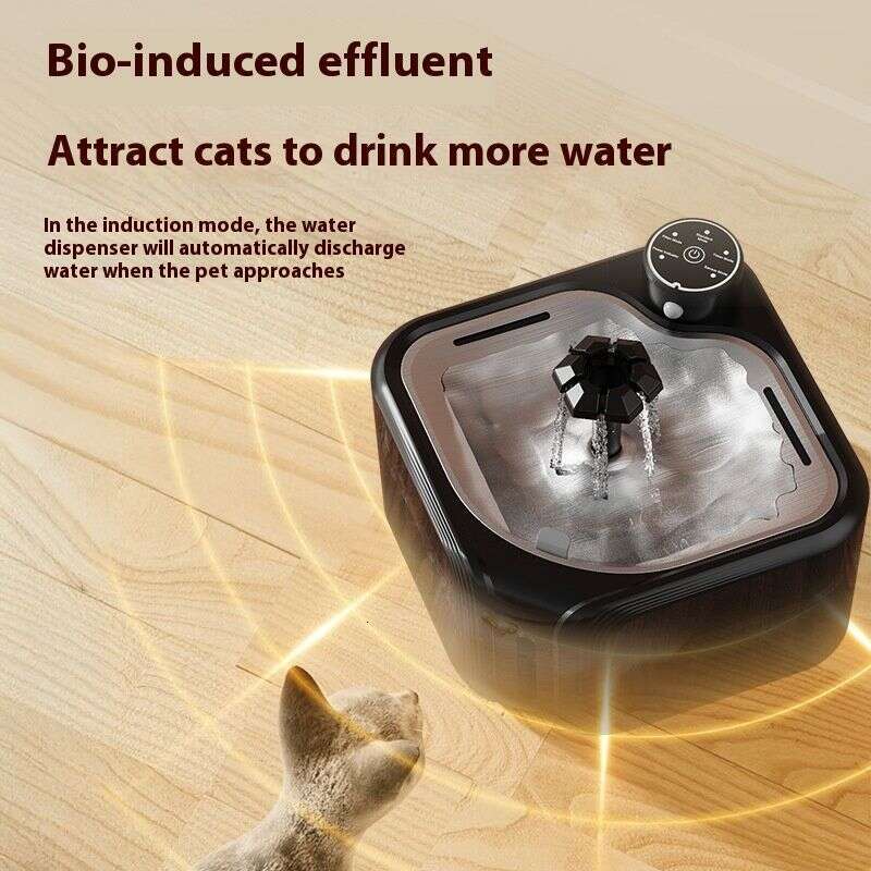 famous brand New Stainless Steel Pet Dispenser With Automatic Feeding Intelligent Circulation For Cats And Dogs To Drink Water While