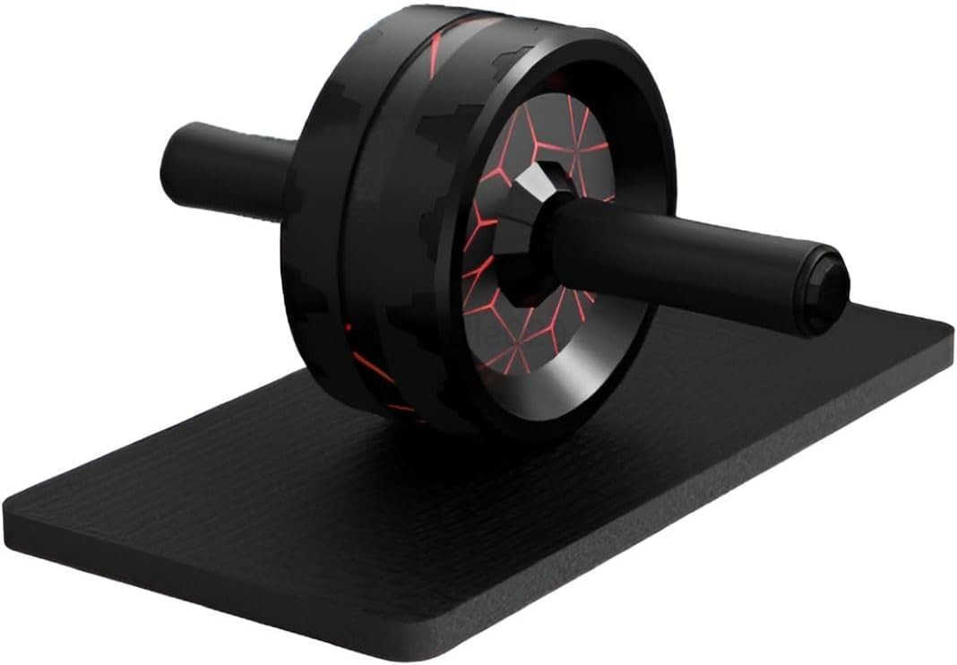 Ab Roller Wheel for Core Abdominal Strength Training Home Gym Abs Workout Equipment for Men Women with Knee Pad Ab Workout Machine for Exercise Black 