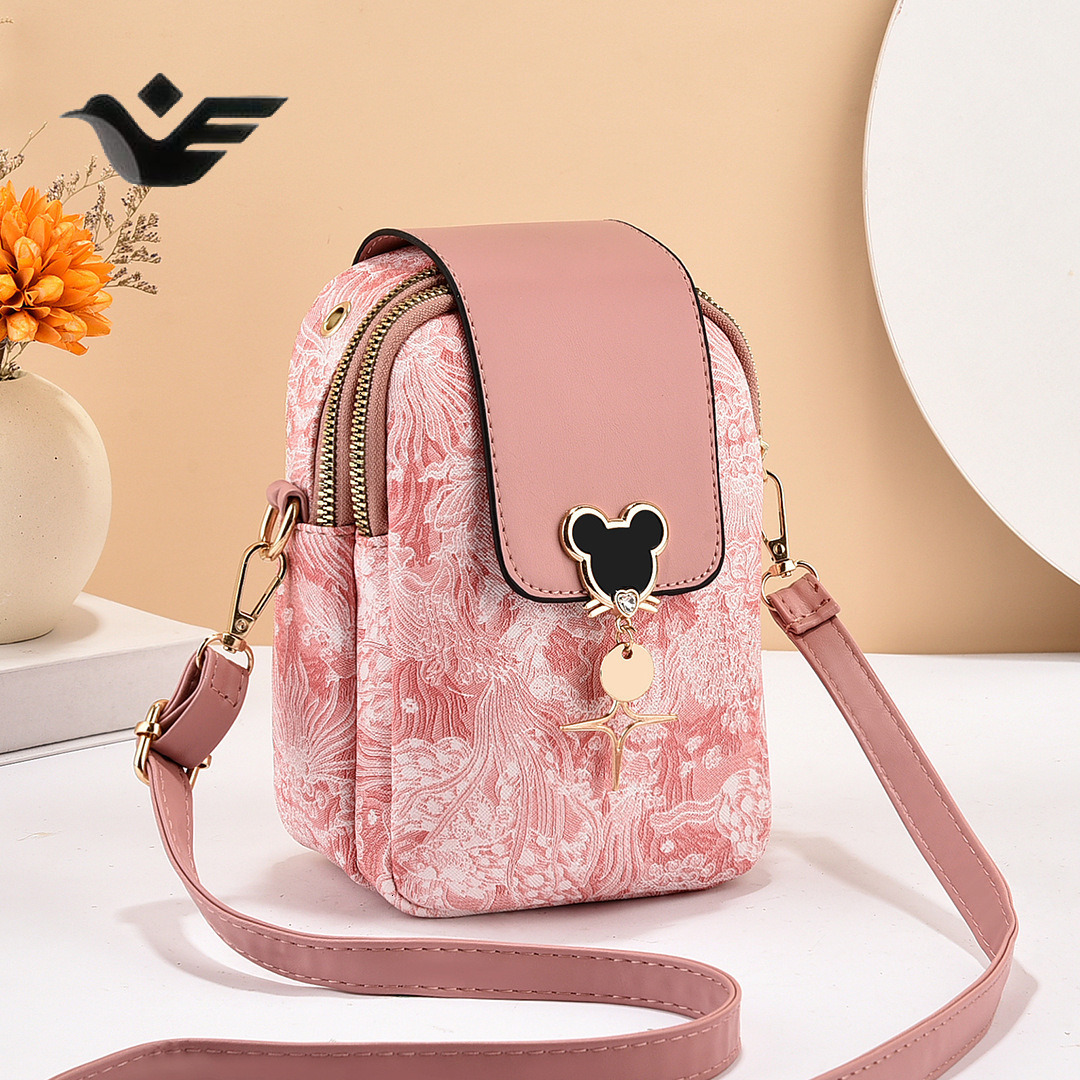 Feiyan Free Shipping New Designer Bag Luxury Shopping Bag Manufacturer Export Women's Phone Bag Single Shoulder Crossbody Bag Elegant Women'