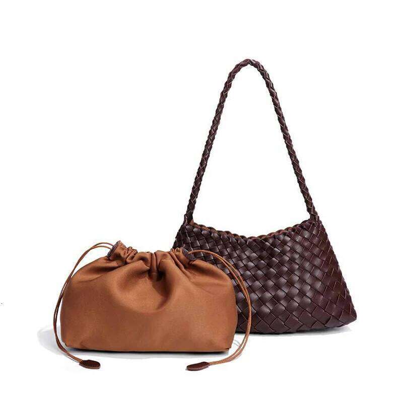 Hot Selling Women's Shoulder Bags Leather Woven Tote Handbag Purses High Quality Designer Top-Handle Underarm Braided Bag Designer Bags