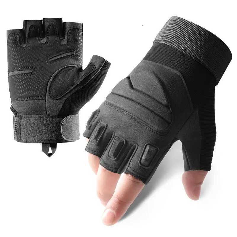 Half Finger Tactical Gloves Protective Antislip Durab Breathab for Outdoor Cycling Hiking Military Training Sports MenXJ250904
