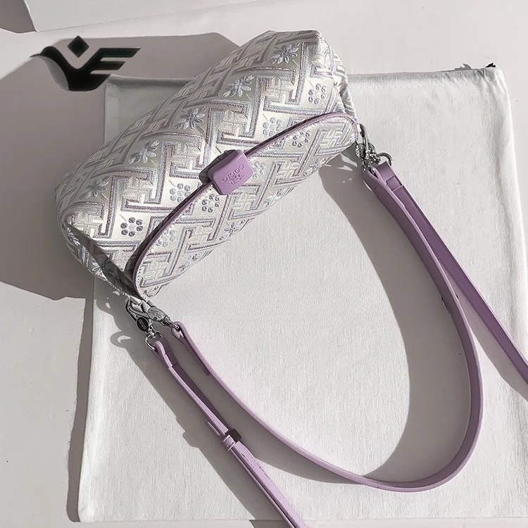 Feiyan Free Shipping New Designer Bag Luxury Shopping Bag Intangible Cultural Heritage Chinese Style Embroidered Baguette Bag 2025 Spring New High-end