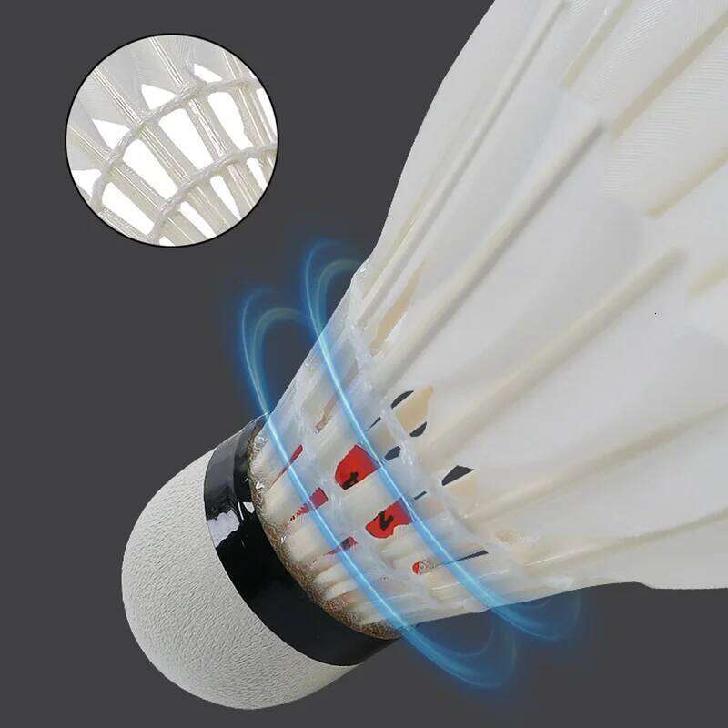Original Class B Duck Feathered Shuttles 12Pcs Durable Feather Badminton Speed 77 76 For Indoor Outdoor Training