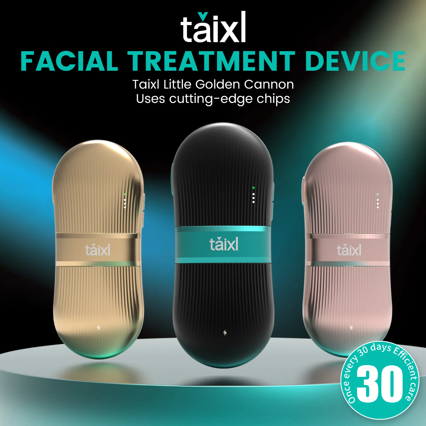 Taixl High-Frequency Ultrasound Facelift Portable Little Colden Cannon Facial Treatment Device Smooths Fine Lines Lifts And Tightens Mild And Painless
