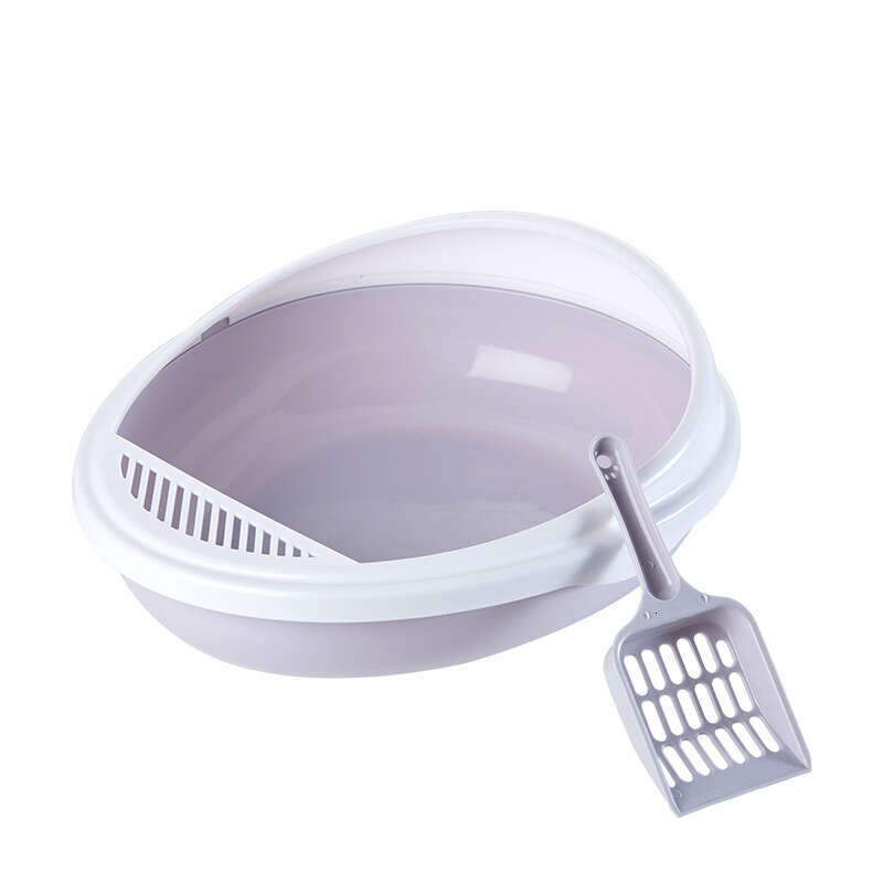 famous brand Small Creative Eggshell Box Nest Oval Semi Enclosed Toilet Pet Supplies With Cat Litter Scoop