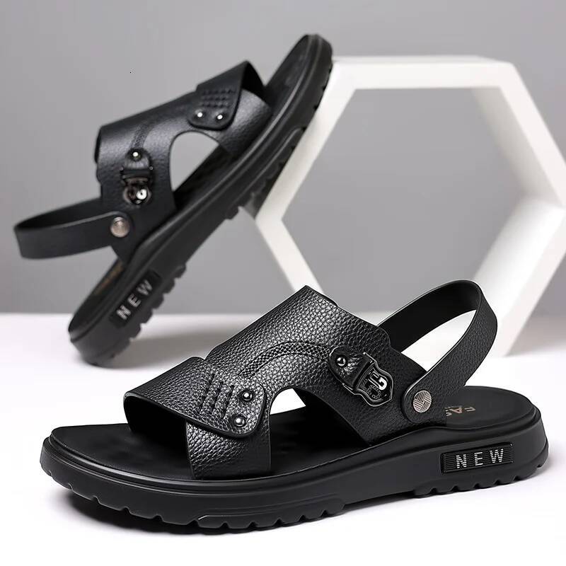 YRZL New Men's Summer Beach Slides Non Slip Male Shoes Breathable Casual Sandals for Men Lightweight Slippers ddmysaturn