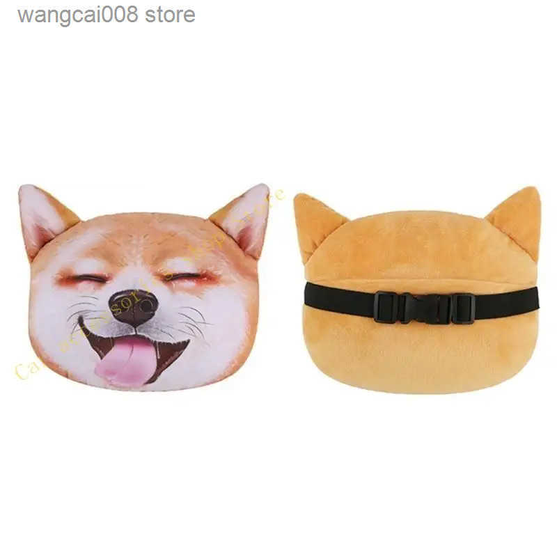 T21E Novelty Head Support Cushion Dog Neck Pillow Car Soft Head Rest Cushion S250904