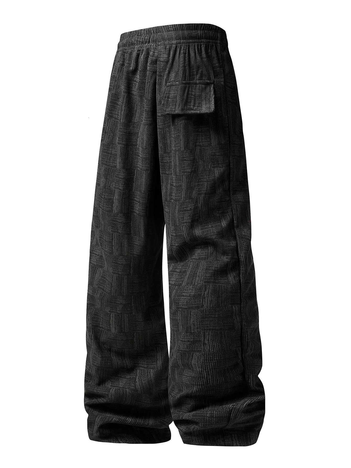 Baggy Corduroy Jogger Pants Men Tech Fleece Sweatpants Man Autumn Winter Casual Harem Pants Male Sport Thermal TrousersXJ250904