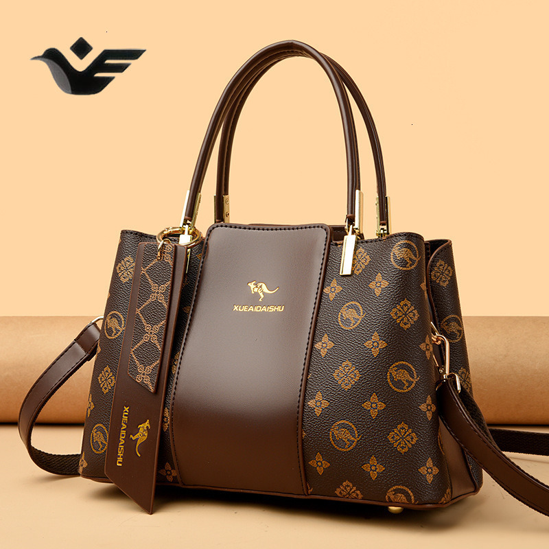 Feiyan Free Shipping New Designer Luxury Shopping Kangaroo Soft Leather Single Shoulder Crossbody Women's Handbag Patchwork Color Block Vintage B