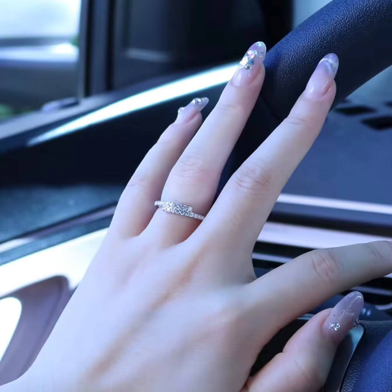 Wholesale D Color Lab Grown Diamond Ladies Ring Fine Jewelry 925 Sterling Silver Women Moissanite Finger Ring