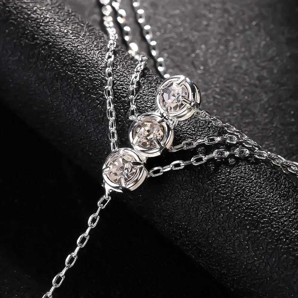 MultiLayer Finger Bracelet for Women Triple Hand Chain Finger Bracelet with Zircon Crystal Jewelry Gifts for Girl FashionXJ250904