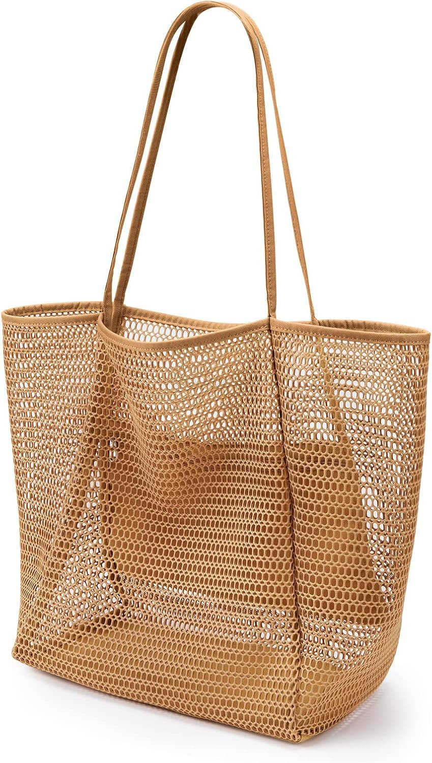 BeachNylon Mesh Tote Bag Casual Tote Bag Hobo Women Foldable MAX 23L Shoulder Bag For Beach Picnic VacationW250904