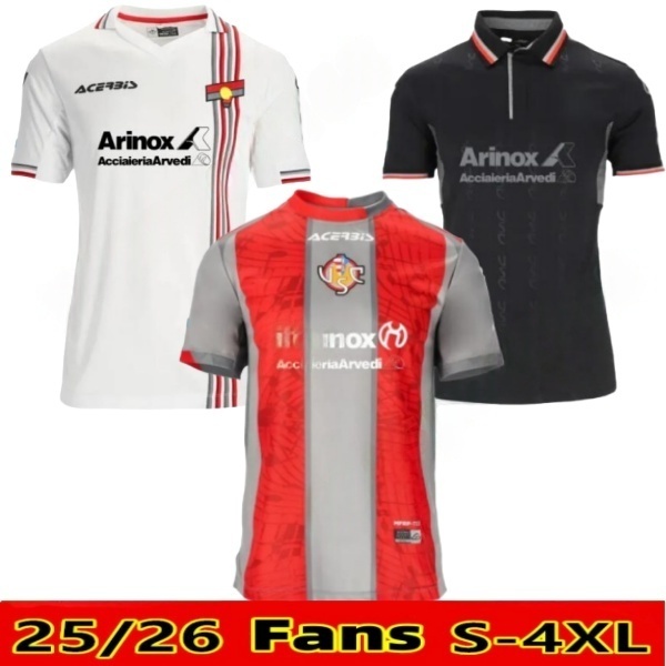 25/26 Maglie US Cremonese Soccer Jerseys VARDY 2025 2026 home away Third Football Shirt Kit BONDO BASCHIROTTO TERRACCIANO PAYERO S-4XL