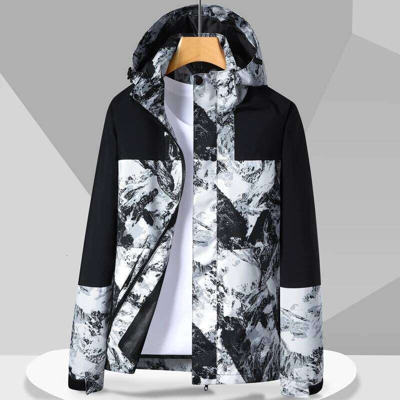 Women Mens Climbing Hooded Windbreaker Waterproof Rain Coats Fashion Men Hiking Jackets Spring Outdoor Sports Travel Jacket