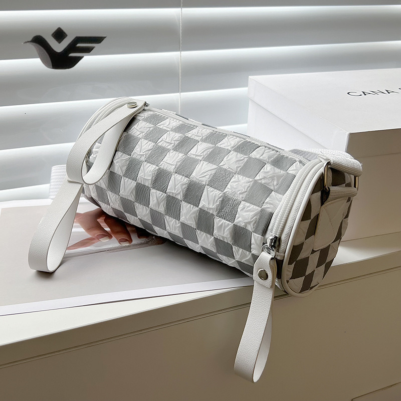 Feiyan Free Shipping New Designer Bag Luxury Shopping Bag Women's Single Shoulder Bag Trendy Fashion Crossbody Phone Bag Checkerboard Wide Strap 