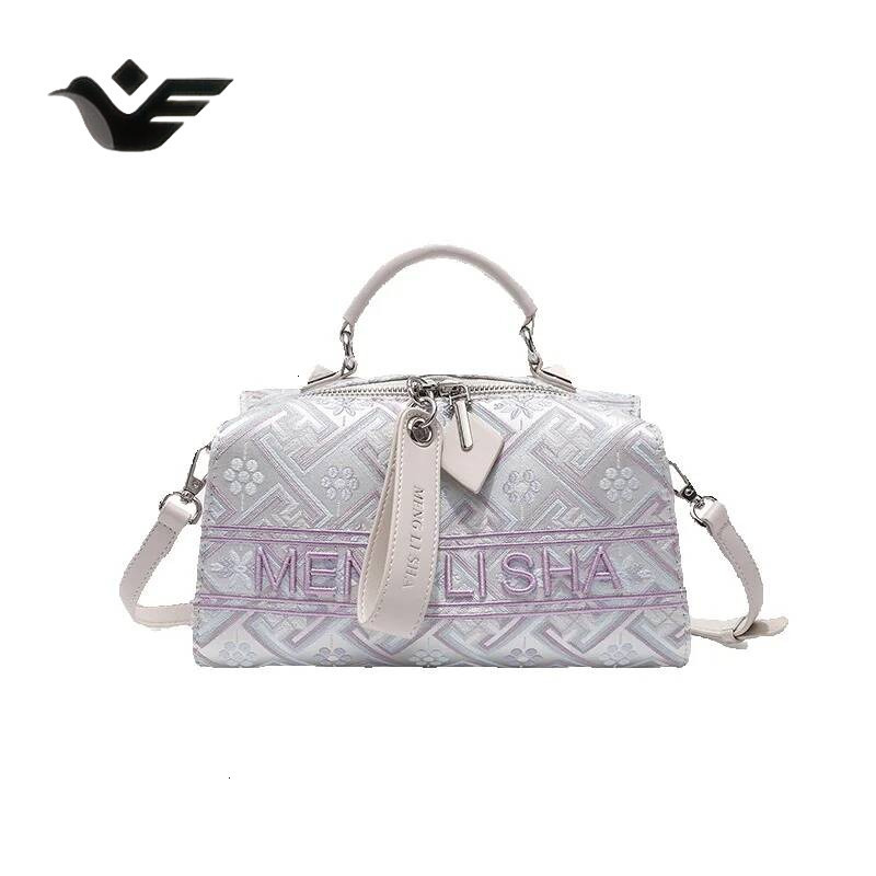 Feiyan Free Shipping New Designer Bag Luxury Shopping Bag Foreign Trade Embroidered Single-shoulder Bag High-end Fashion Handheld Pillow Bag Customiza