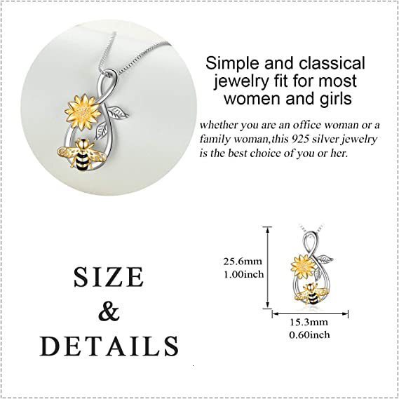 Mingfei Hot-Selling Jewelry Creative Fashion Elegant Versatile Bee Suower Pendant Necklace for Women
