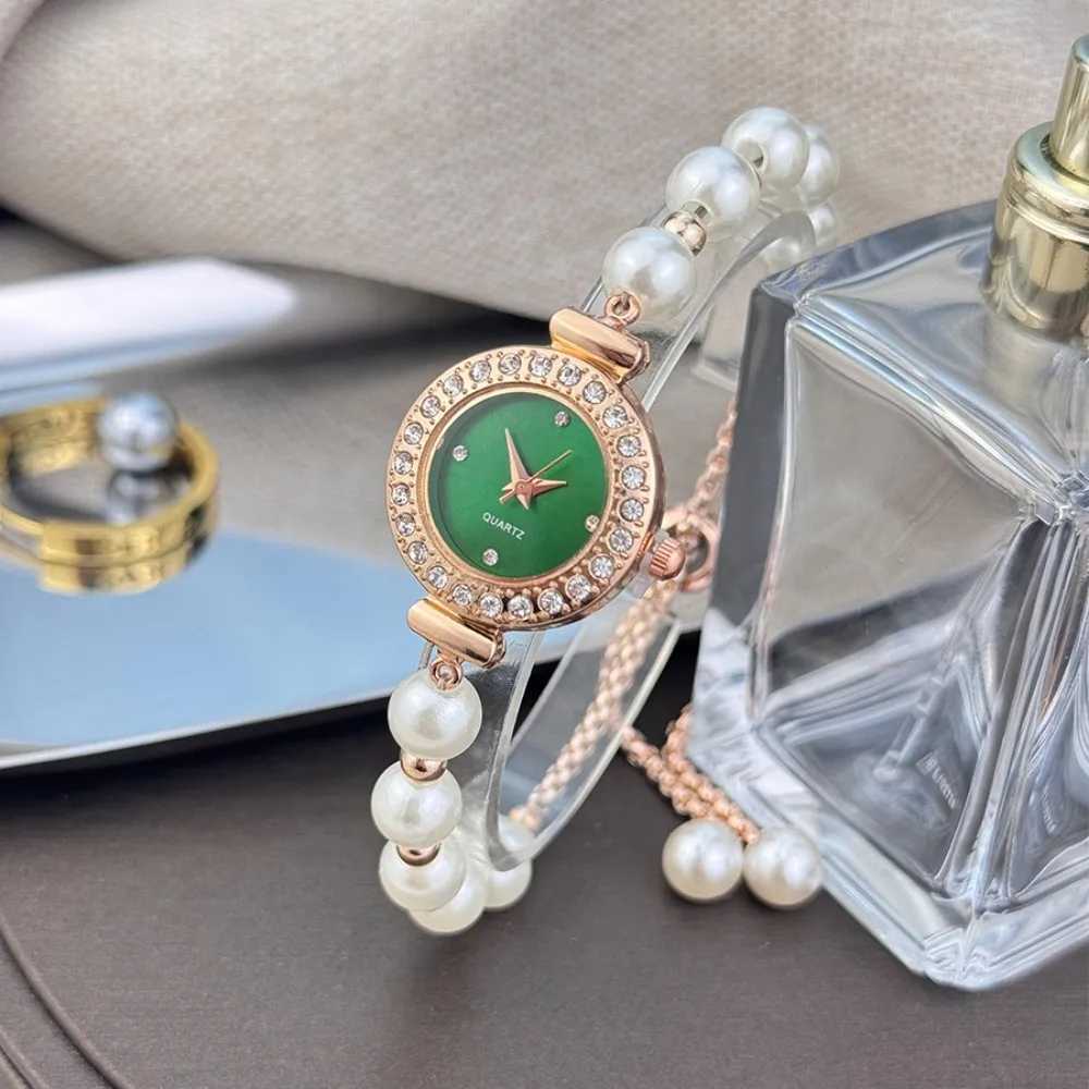 Elegant Wens Adjustable Rose GoldenTone Alloy Bracelet Watch with White Accents Quartz Movement for Casual Attire X250904