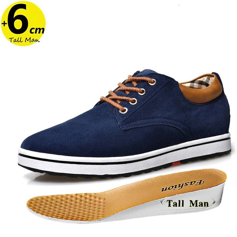 Booster Shoes Lift Men Elevator Sneakers Height Increase Insole 6CM Sport Black Blue Brown ddmysaturn