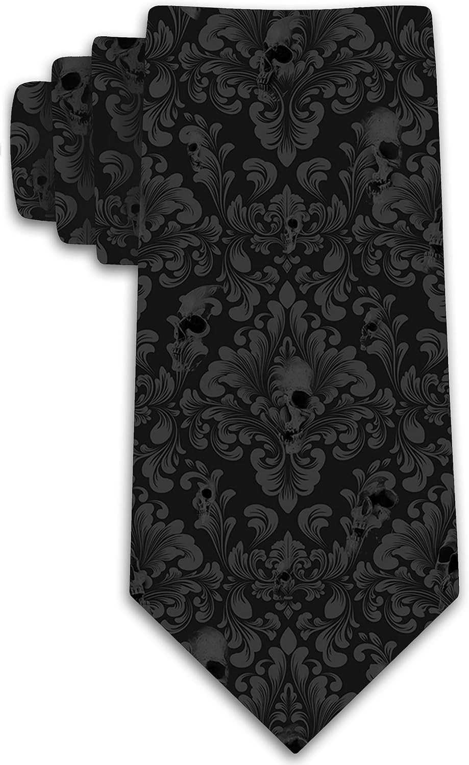 Ties Mens Damask Necktie Halloween Tie for Men Conservative Holiday PrintW250904