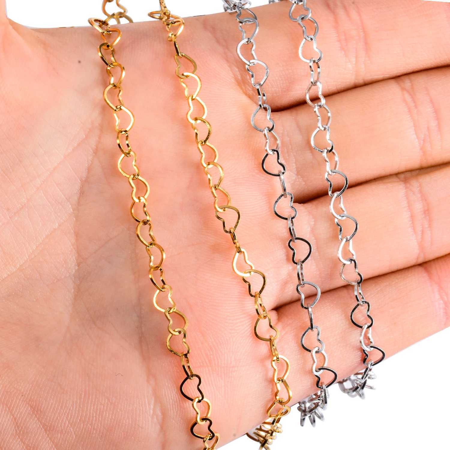 Hollow Stainl Steel Sweet Cute Statement Heart Chain Bracelet Anklet 3cm Extension for Girlfriend Women JewelryGiftXJ250904